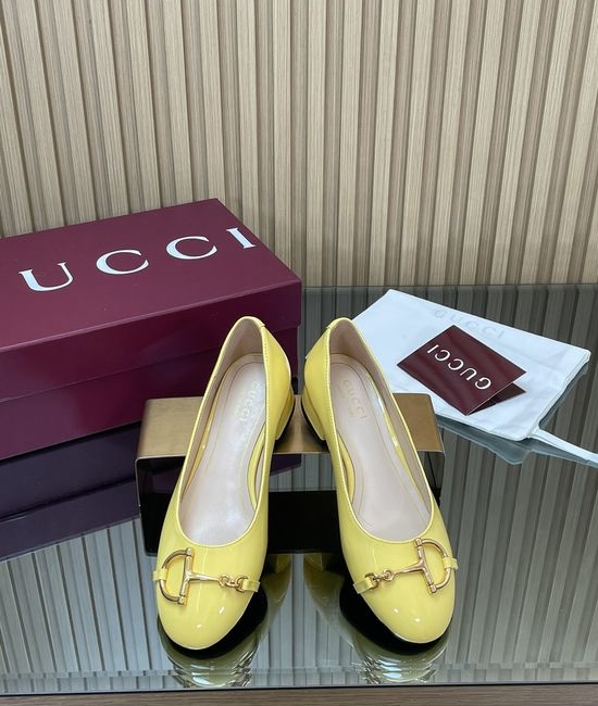 Gucci Patent Leather Buckle Loafer With Leather Sole
