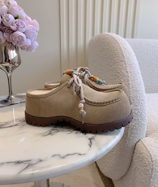 UGG Warm Wool Lined Leather Upper Casual Platform Shoes