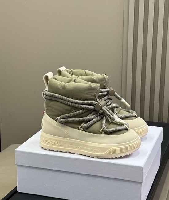 Moncler Waterproof Warm Snow Boots With Non-slip Outsole