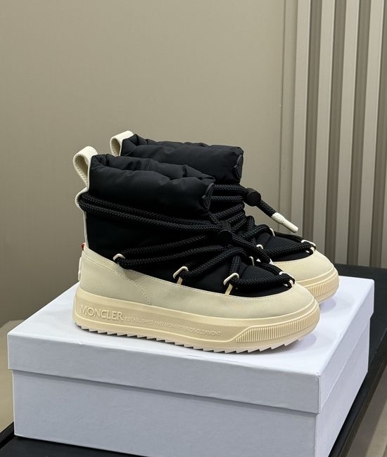 Moncler Waterproof Warm Snow Boots With Non-slip Outsole
