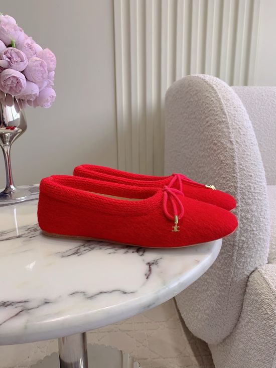 Celine Classic Cashmere Flat Shoes Comfortable Elegant Daily Footwear