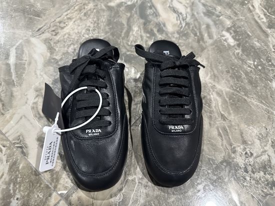 Prada Premium Genuine Cowhide Casual Slip On Mules