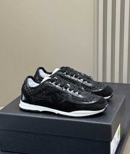 Chanel Tweed Upper Sneakers Elegant Comfortable for Daily Use