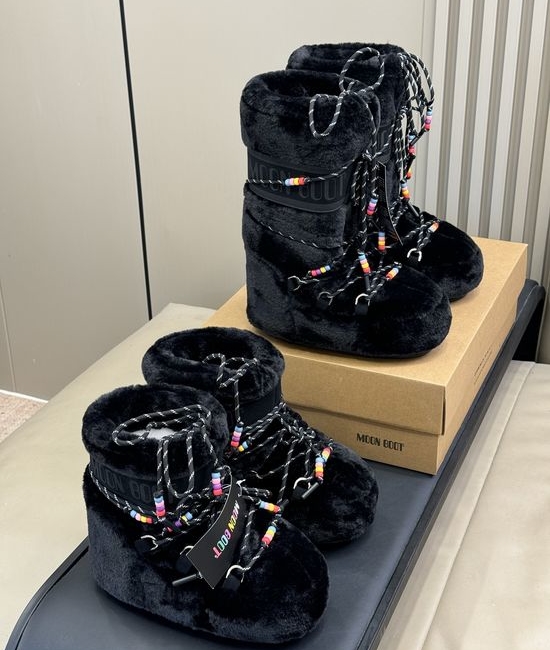 Moon Boot Warm Non-slip Snow Boots Comfortable for Outdoor Activities