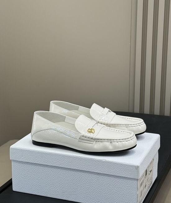 Christian Dior CD Premium Suede Loafers With Plush Wool Lining