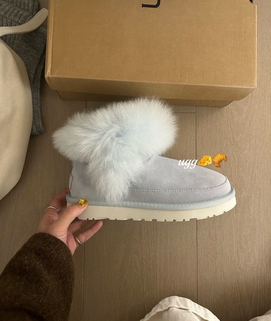 UGG Fuzzy Fluffy Soft Platform Slip On Casual Shoes