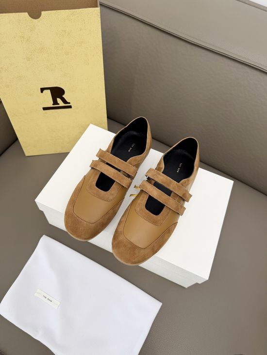 The Row Color Block Hook Loop Low Top Casual Sneakers