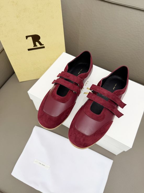 The Row Color Block Hook Loop Low Top Casual Sneakers