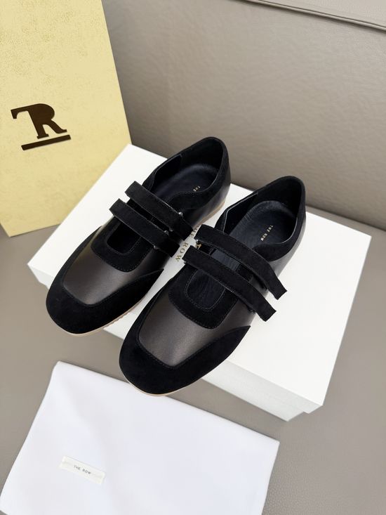 The Row Color Block Hook Loop Low Top Casual Sneakers