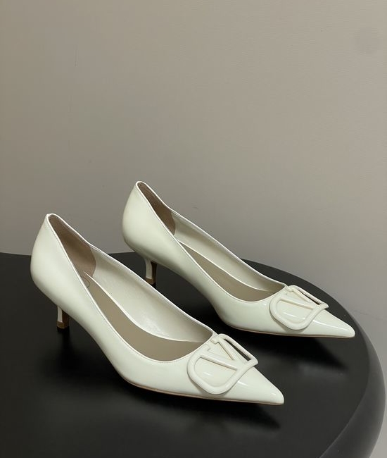 Valentino Signature V Logo Elegant High Heel Shoes with Luxury Finish