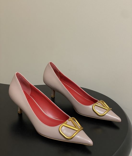 Valentino Signature V Logo Elegant High Heel Shoes with Luxury Finish
