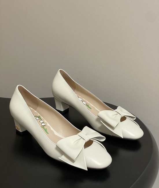 Valentino Ballet Flats with Bow Accent, Comfortable Low Heel