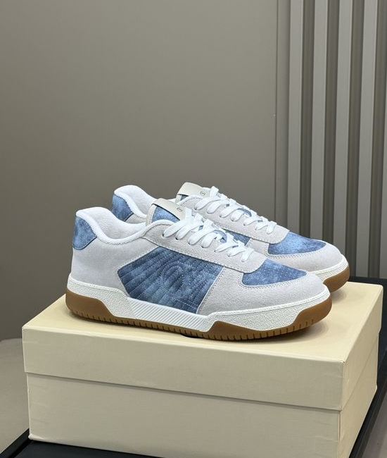 Valentino Stitched Leather Suede Casual Lightweight Sneakers