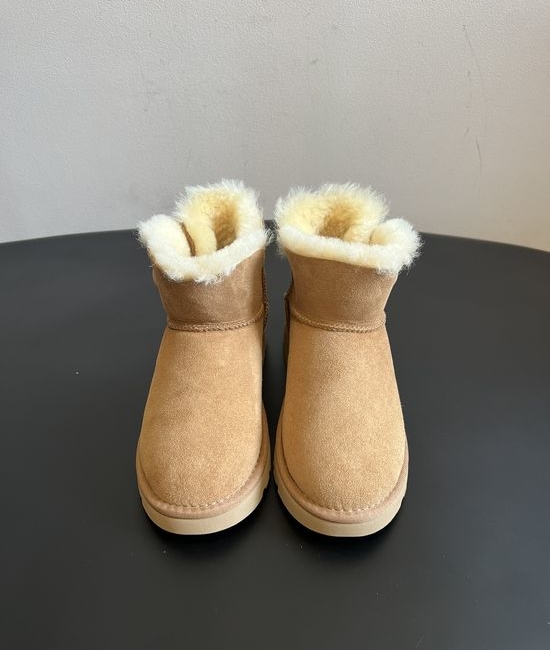 UGG Suede Logo Short Warm Non-slip Comfortable Fur Lined Boots