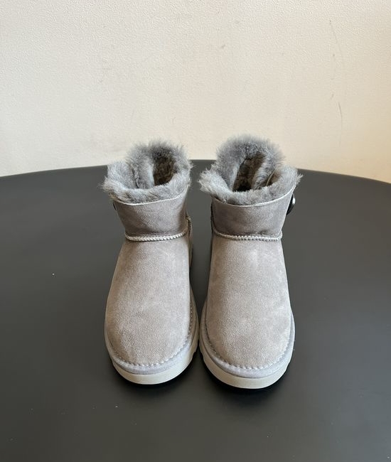 UGG Suede Logo Short Warm Non-slip Comfortable Fur Lined Boots