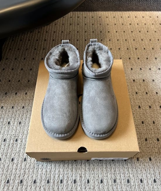 UGG Mini Sheepskin Lined Warm Non-slip Suede Snow Boots