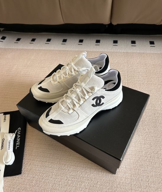 Chanel Premium Thick Sole Casual Leather Sneakers