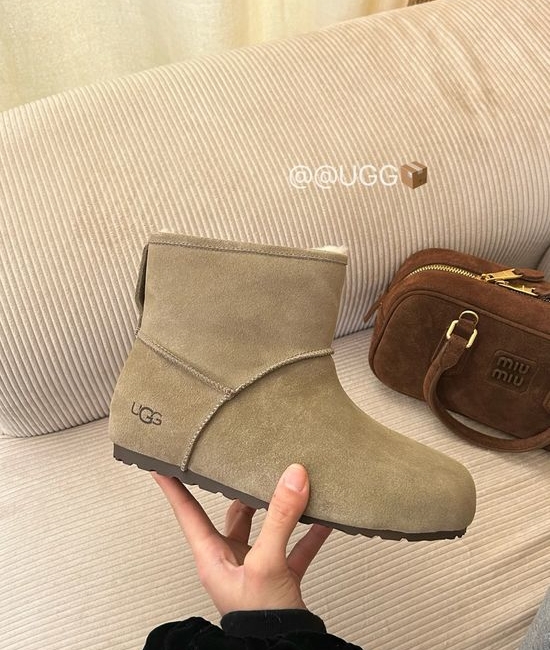 UGG Suede Upper Wool Lined Comfortable Platform Casual Shoes