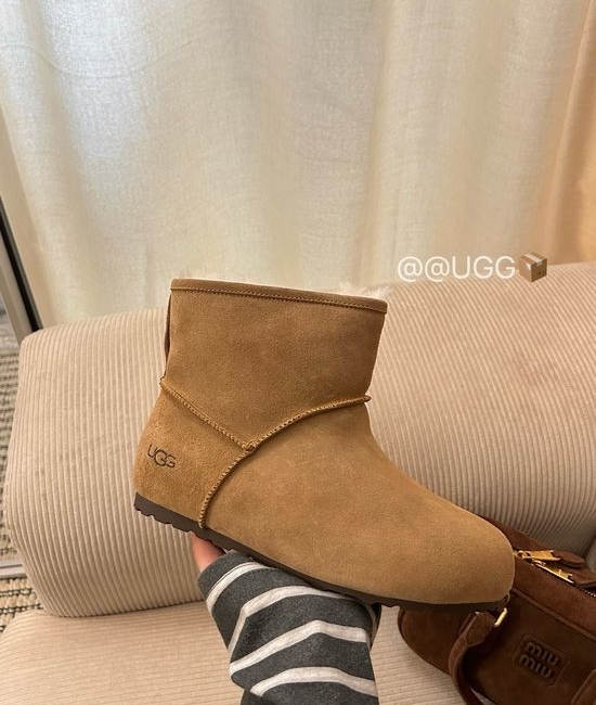 UGG Suede Upper Wool Lined Comfortable Platform Casual Shoes