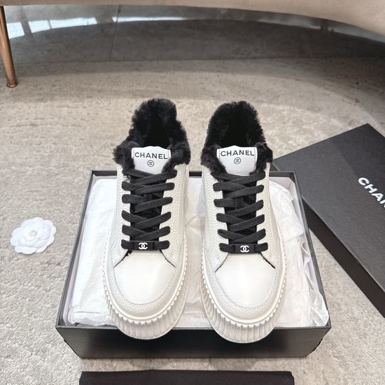 Chanel Color Block Casual Sneakers Lightweight Non-slip Sole