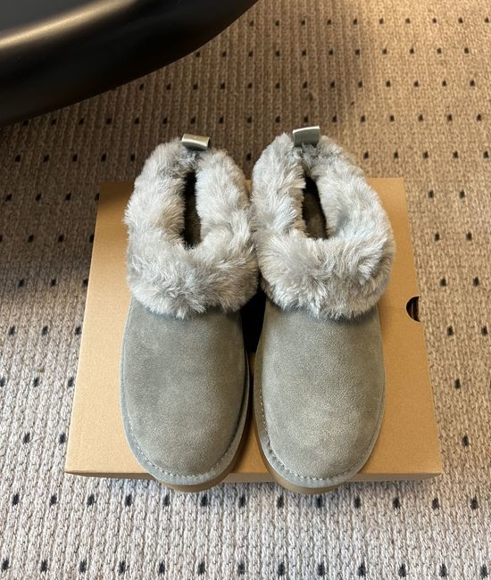 UGG Round Toe Plush Lined Platform Slip On Comfort Shoes