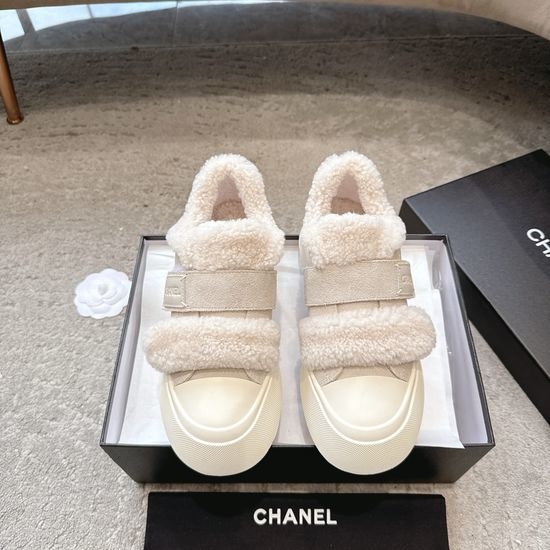 Chanel Color Block Casual Sneakers With Embroidered Logo Detail