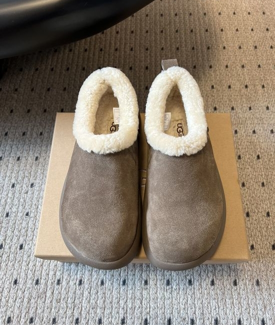 UGG Warm Suede Plush Lined Slip On Mules Soft Non Slip Sole