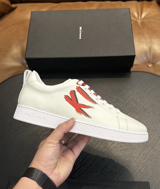 Kiton Premium Calfskin Lightweight Comfort Casual Sneakers