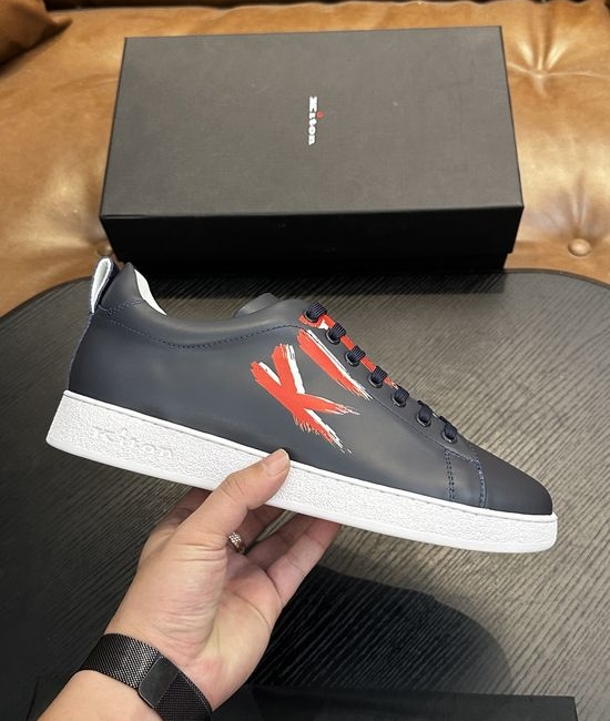 Kiton Premium Calfskin Lightweight Comfort Casual Sneakers