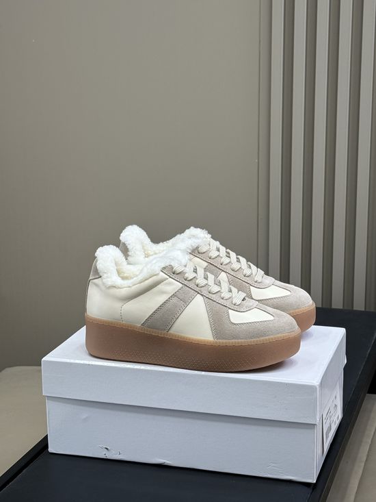 Maison Margiela Fleece Lined Casual Sneakers Thick Sole Comfortable Supportive