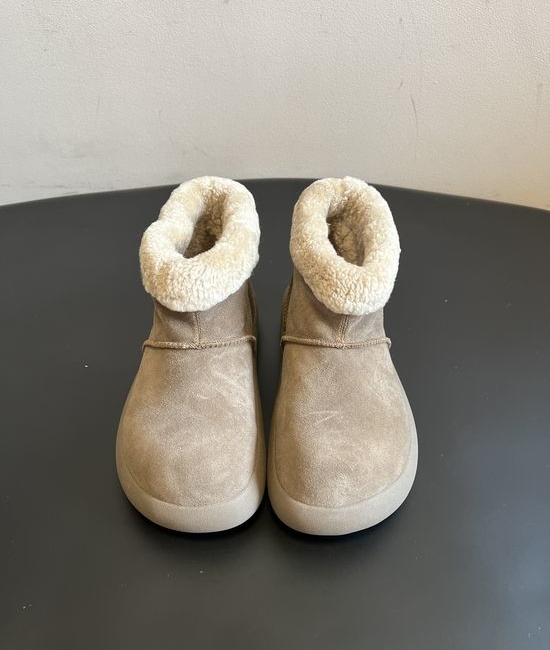 UGG Warm Suede Fuzzy Cuff Short Ankle Boots Non Slip Comfortable Sole