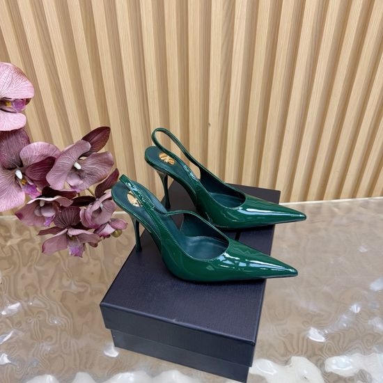Yves Saint Laurent YSL Chic Metal Chain Pointed Toe High Heels