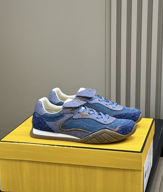 Fendi Color Block Soft Sole Casual Daily Training Sneakers