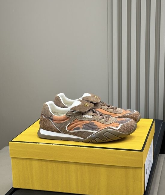 Fendi Color Block Soft Sole Casual Daily Training Sneakers