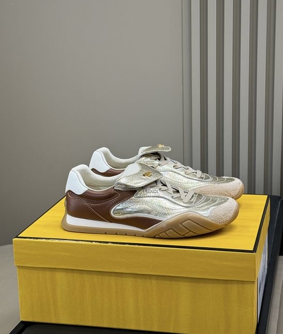 Fendi Color Block Soft Sole Casual Daily Training Sneakers