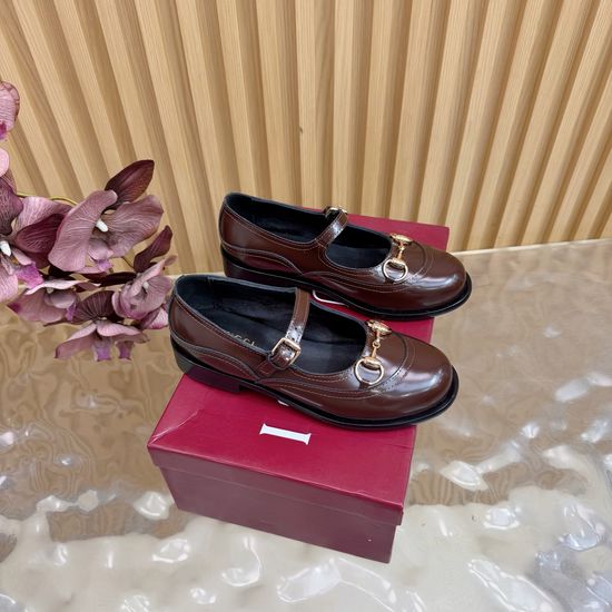 Gucci Horsebit Mules Premium Leather Upper Shoes