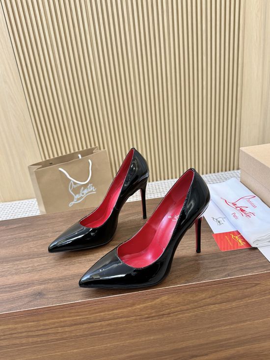 Christian Louboutine Patent Leather Shiny Classic High Heel Pumps