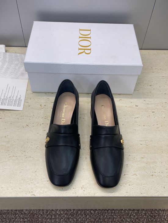 Christian Dior Chunky Heel Mary Jane Shoes with Punk Studs and Logo Buckle