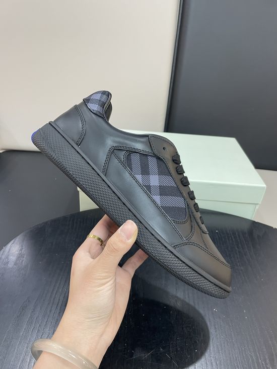 Burberry Suede Casual Sneakers with Breathable Leather Insole