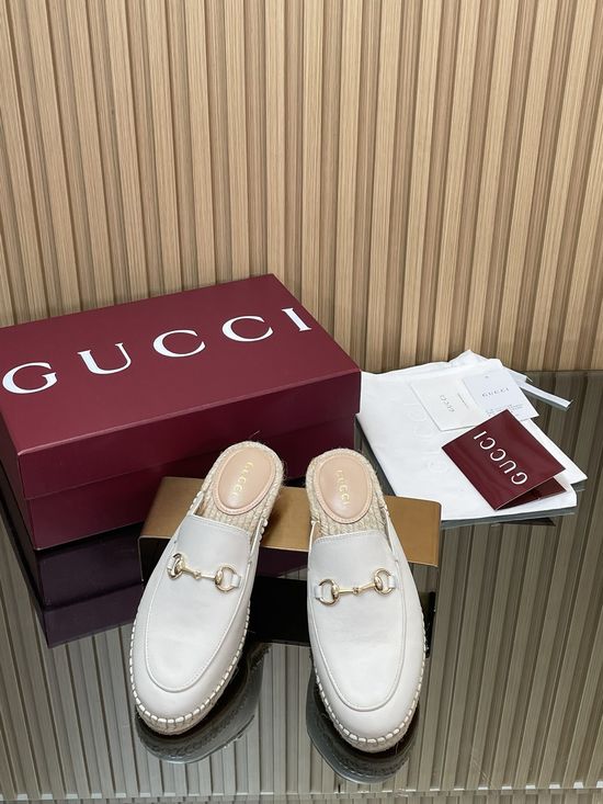 Gucci Classic Espadrille Mules Comfortable Breathable Casual Footwear