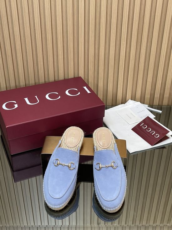 Gucci Classic Espadrille Loafers Comfortable Slip On Casual Shoes