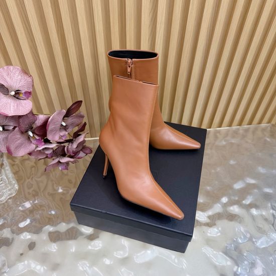 Yves Saint Laurent Sophisticated Zippered High Heel Booties
