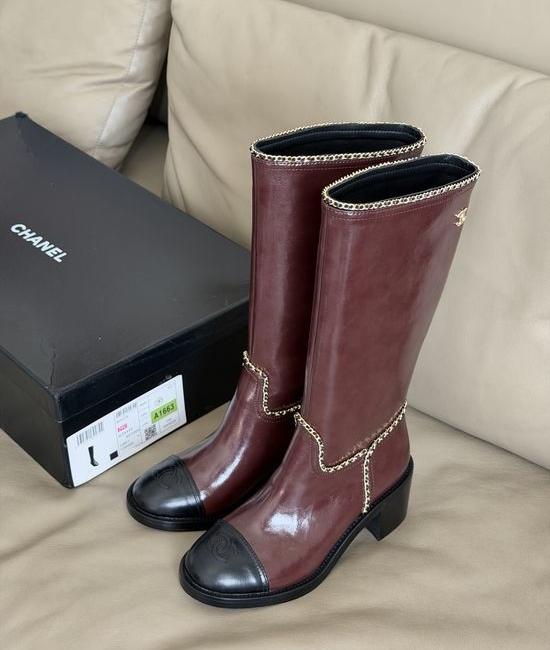 Chanel Patent Leather Chain Decor Casual Shoes Soft Lined Footwear
