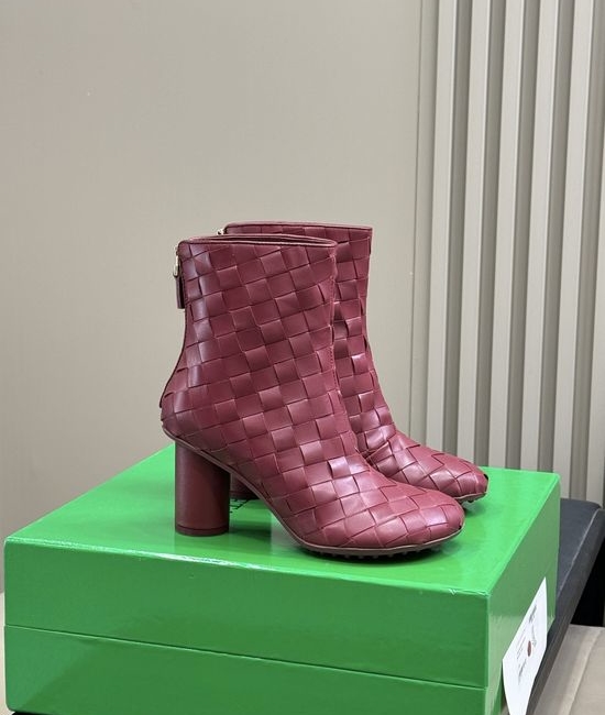 Bottega Veneta BV Stable Woven Ankle Boots with Comfortable Fit
