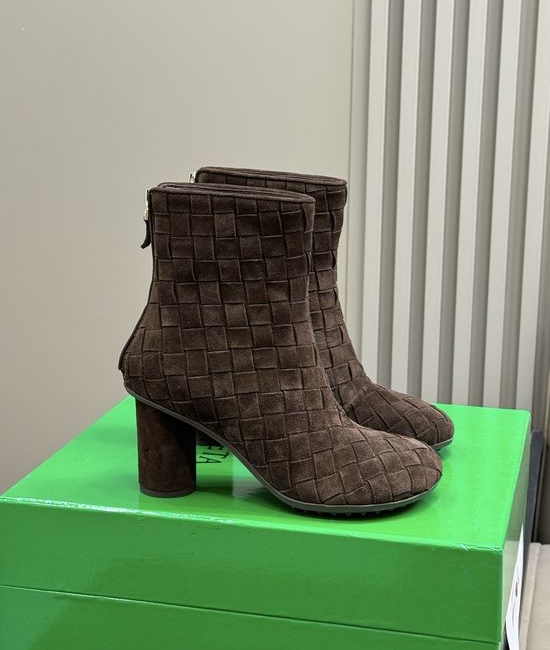 Bottega Veneta BV Stable Woven Ankle Boots with Comfortable Fit