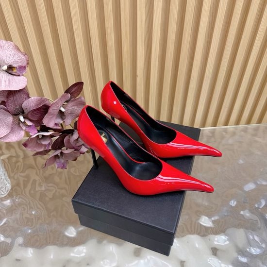 Yves Saint Laurent YSL Sleek Metal-Heeled Pointed High Heels