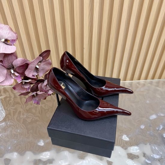 Yves Saint Laurent YSL Sleek Metal-Heeled Pointed High Heels
