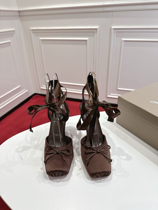 Christian Louboutine Premium Silk Bow Heels Soft Lining Genuine Leather Sole
