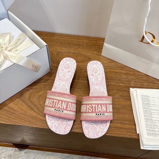 Christian Dior CD Square Toe Sandals with CD Logo and Chunky Heel