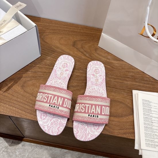 Christian Dior CD Square Toe Sandals with CD Logo and Chunky Heel